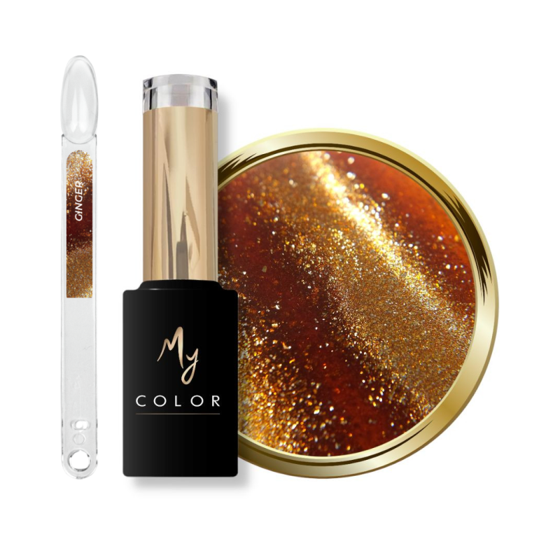 Tips, flacon et pastille du My Color Cat Eye Ginger