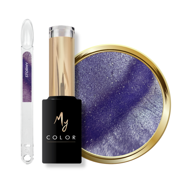 Tips, flacon et pastille du My Color Cat Eye Stormy