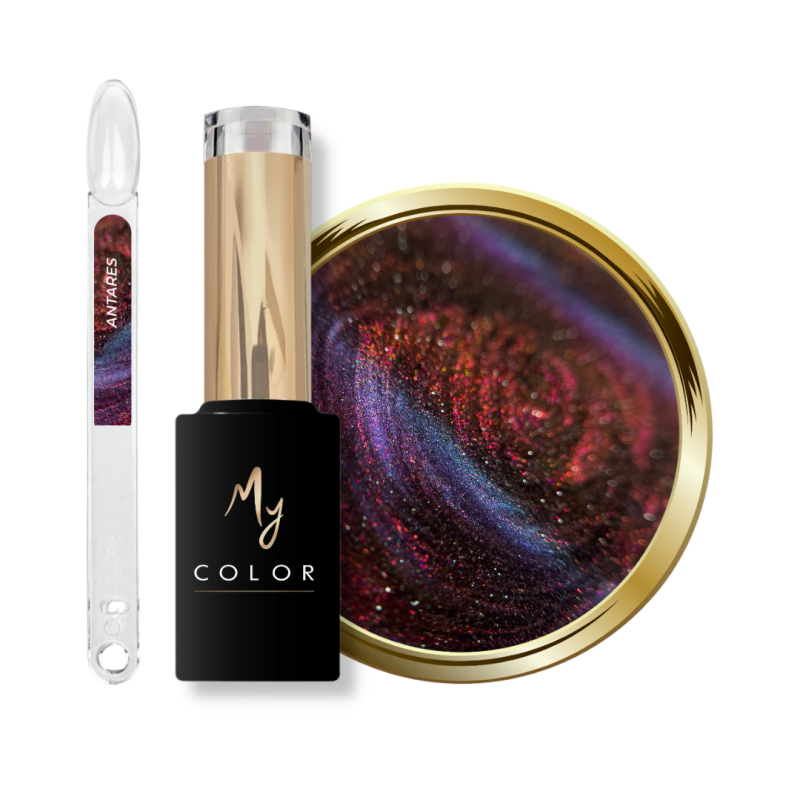 Tips, flacon et pastille du My Color Cat Eye Antares