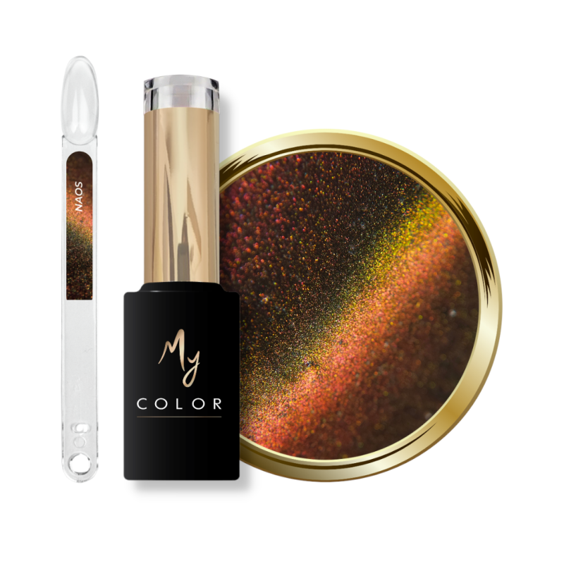 Tips, flacon et pastille du My Color Cat Eye Naos