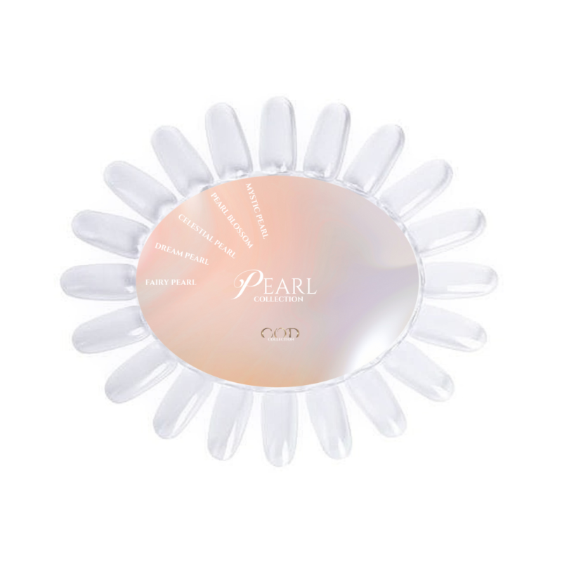 Nuancier transparent de la collection Pearl