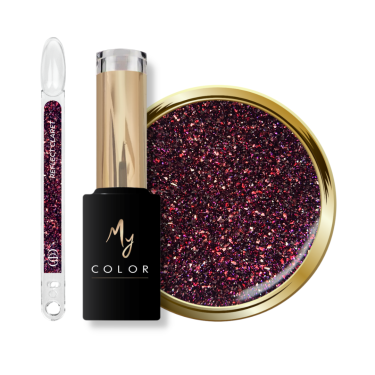 Tips, flacon et pastille du My Color Reflect Claret