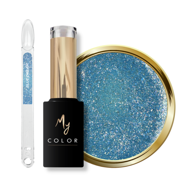 Tips, flacon et pastille du My Color Blue Dream