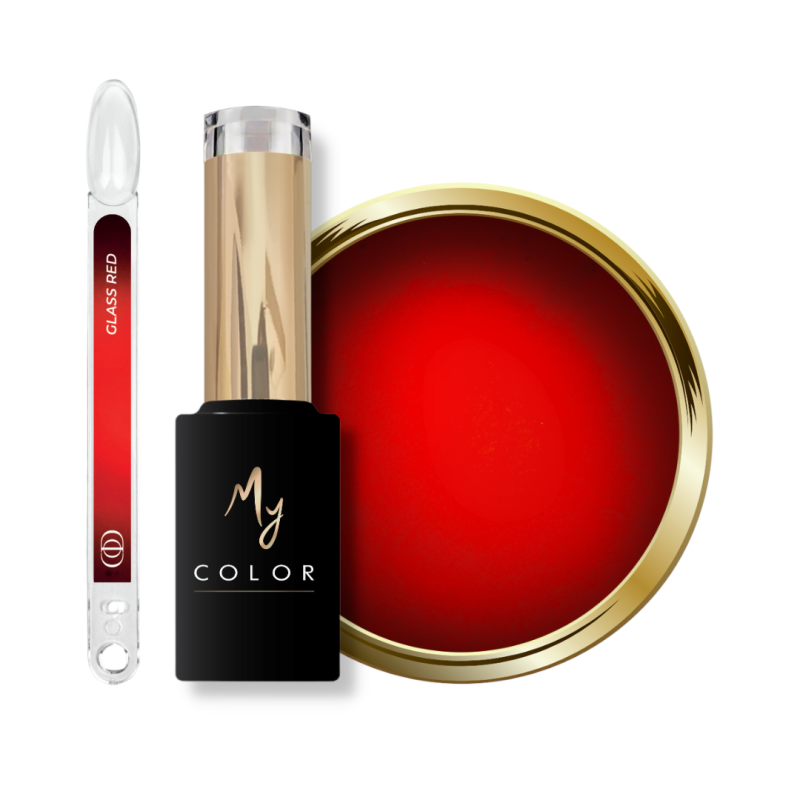 Tips, flacon et pastille du My Color Glass Red