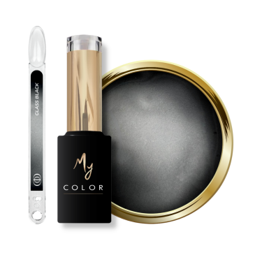 Tips, flacon et pastille du My Color Glass Black