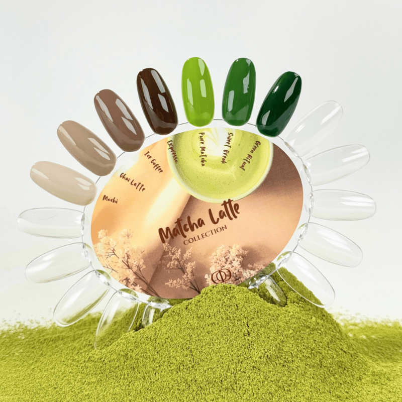 Nuancier coloré de la Matcha Latte collection