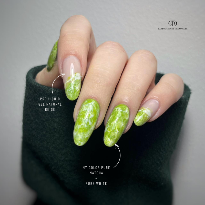 Pose en amandes avec le My Color Pure Matcha
