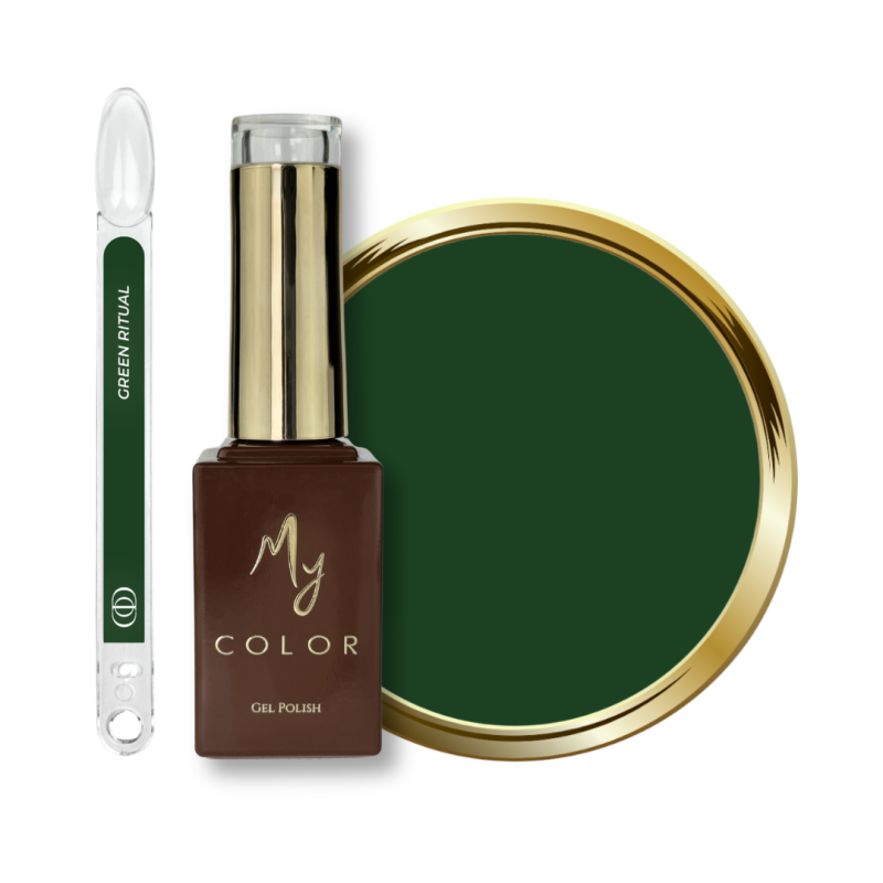 My Color Green Ritual avec tips, flacon et pastille