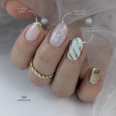 Pose en amandes de Noël avec le My Color Pure White