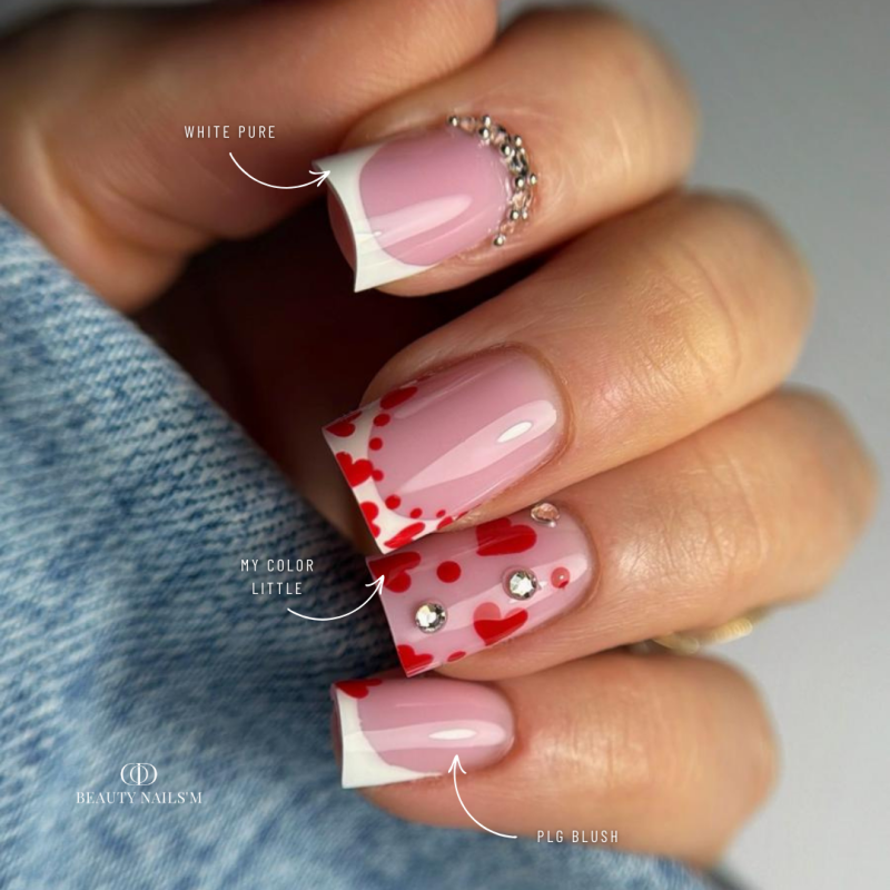 Pose carrée avec le My Color Little Red pour les coeurs