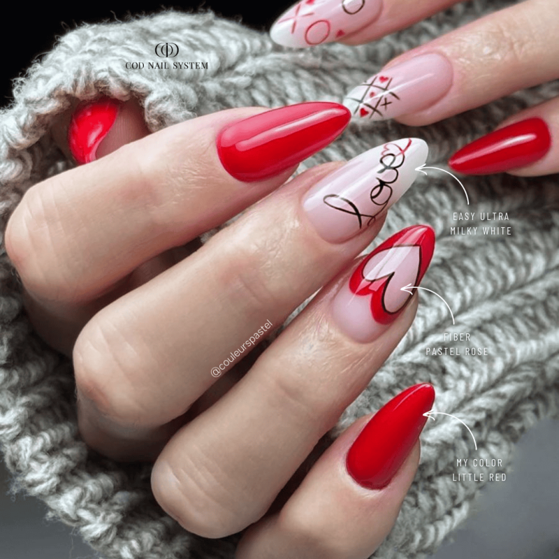 Pose en amandes avec le My Color Little Red