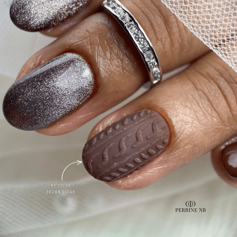 Pose ovale avec le My Color Brown Sugar