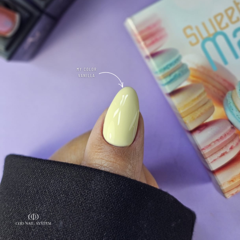 Ongle ovale avec le My Color Vanilla