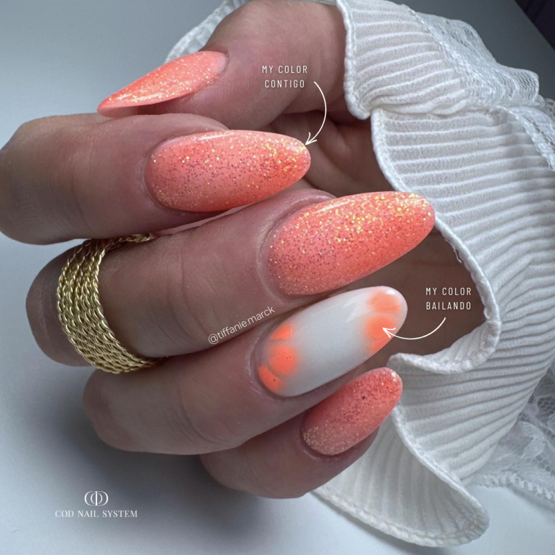 Pose en amandes avec le My Color Contigo