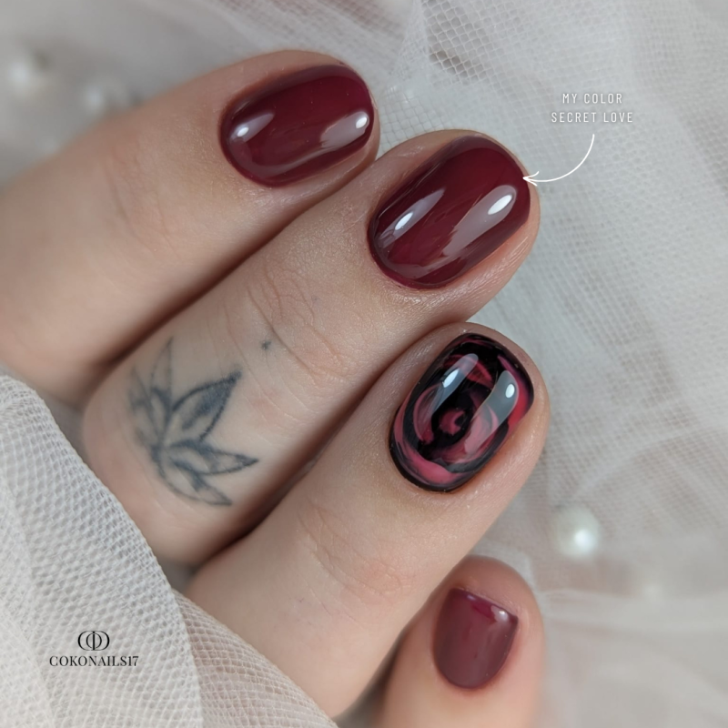 Pose fait avec le Secret Love - My Color - Vernis Semi-Permanent - COD 