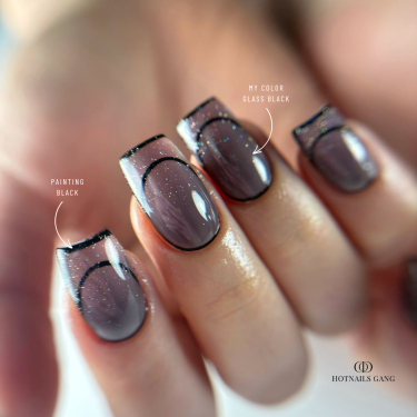 Pose carrée avec le My Color Glass Black