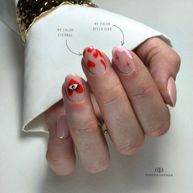 Pose d'ongles ovale avec le My Color Eternal