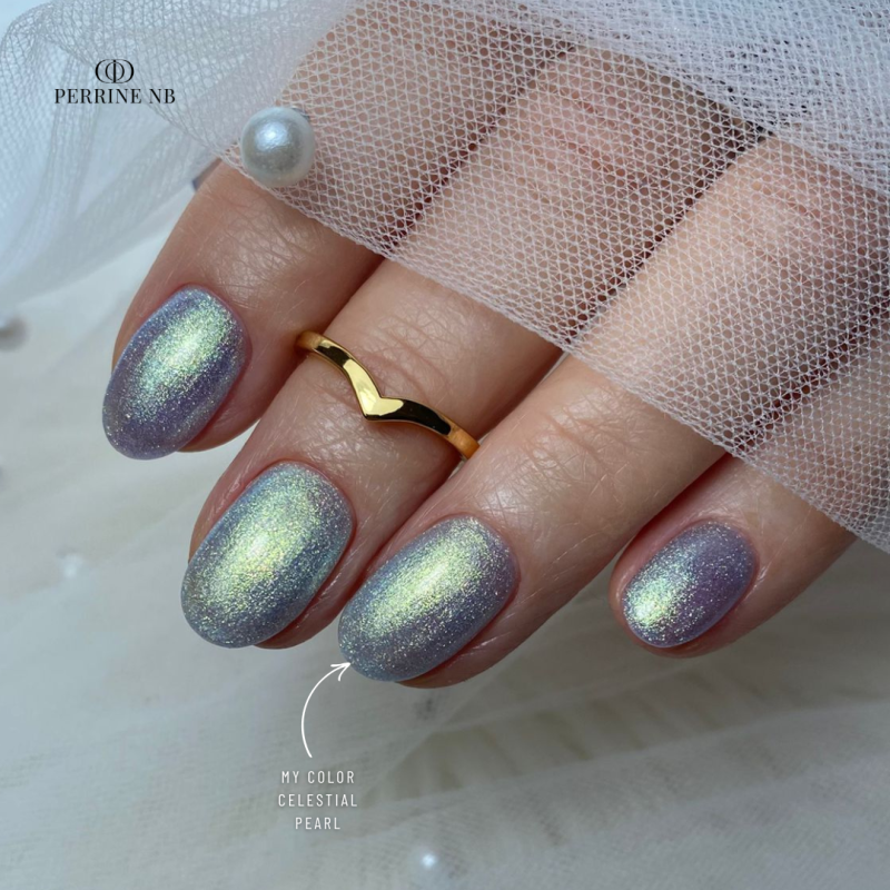 Pose d'ongles ovale avec le My Color Celestial Pearl