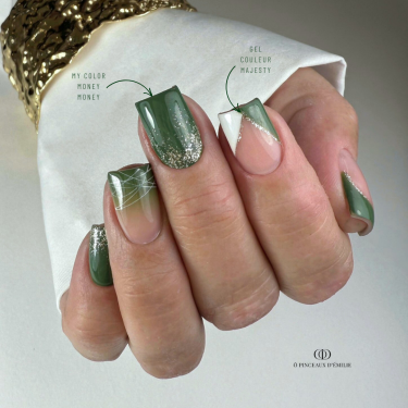 Pose carrée avec le My Color Money Money, vert sapin