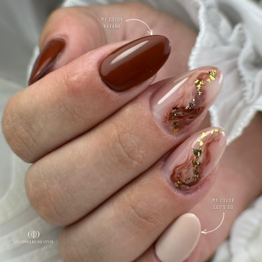 Pose en amande avec le My Color Havana, marron chocolat