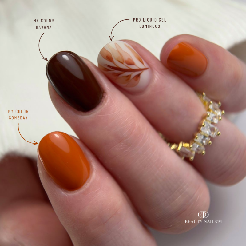 Pose ovale avec le My Color Havana, marron chocolat