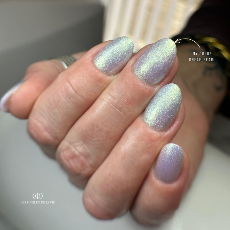 Pose d'ongles ovale avec le My Color Dream Pearl