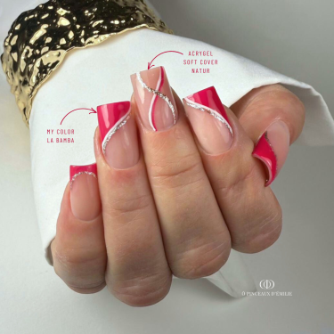 Pose carrée avec le le My Color La Bamba, rose fuchsia