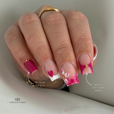 Pose carrée avec le My Color Feminity, rose