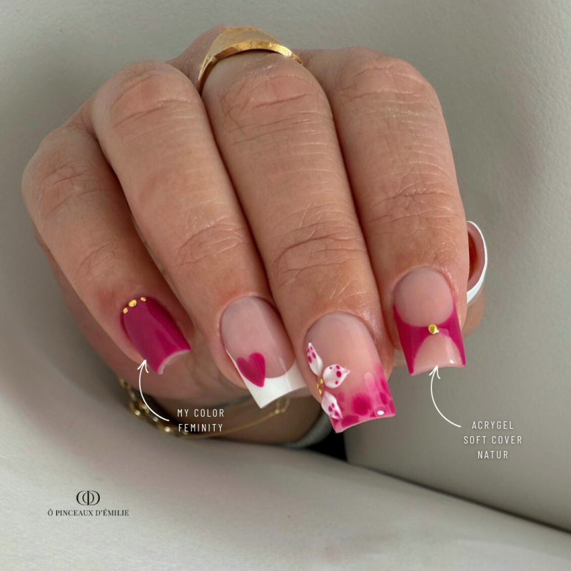 Pose carrée avec le My Color Feminity, rose