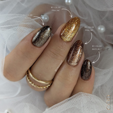 Pose en amande avec le My Color Cat Eye Praline