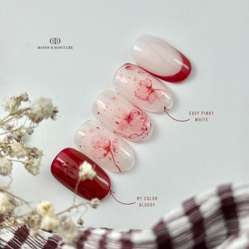 Capsules d'ongles faites avec le My Color Bloody