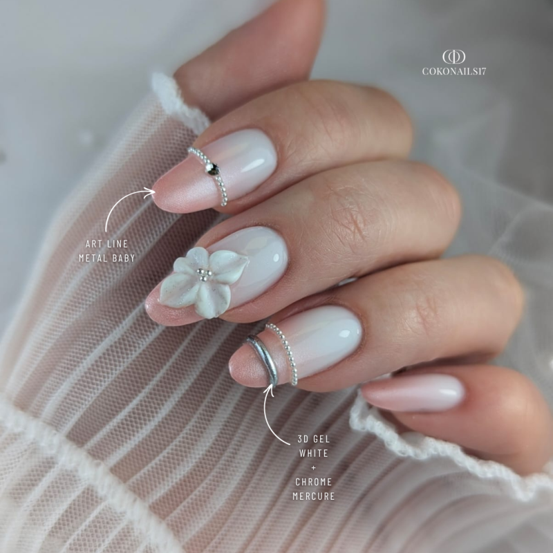 Pose en amande avec le Chrome Mercure