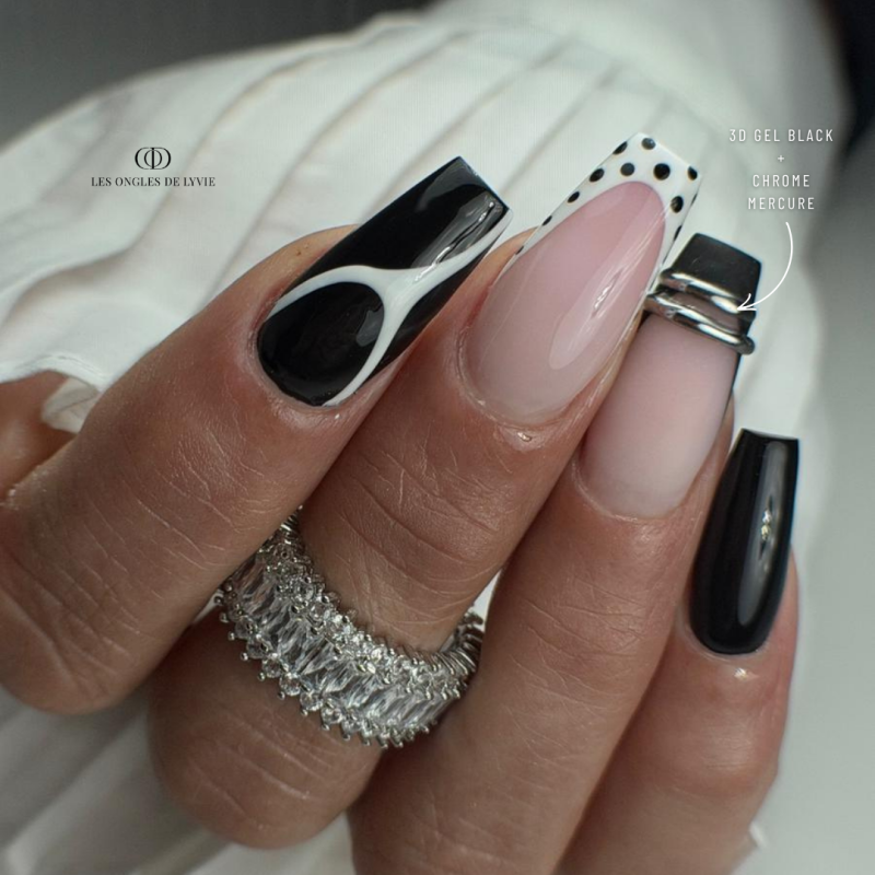 Square artistique fait avec le Pigment Chrome Mercure