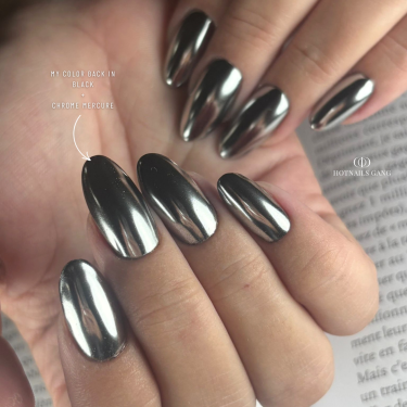 Pose en amande avec le Chrome Mercure