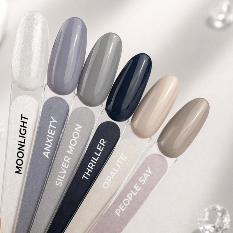 nuancier gris vernis semi permanent COD Nail System