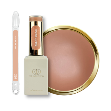 Tips, flacon et pastille du My Color Milky Beige