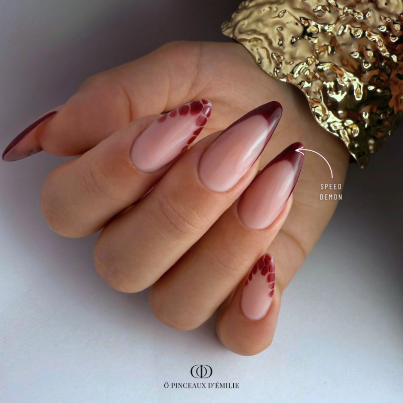 pose amande avec effet blooming