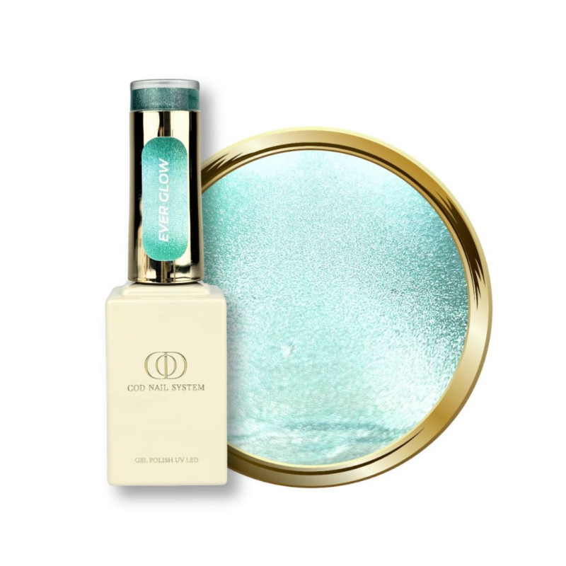 Flacon et pastille de Cat Eye Ever Glow - My Color - Vernis Semi-Permanent - COD