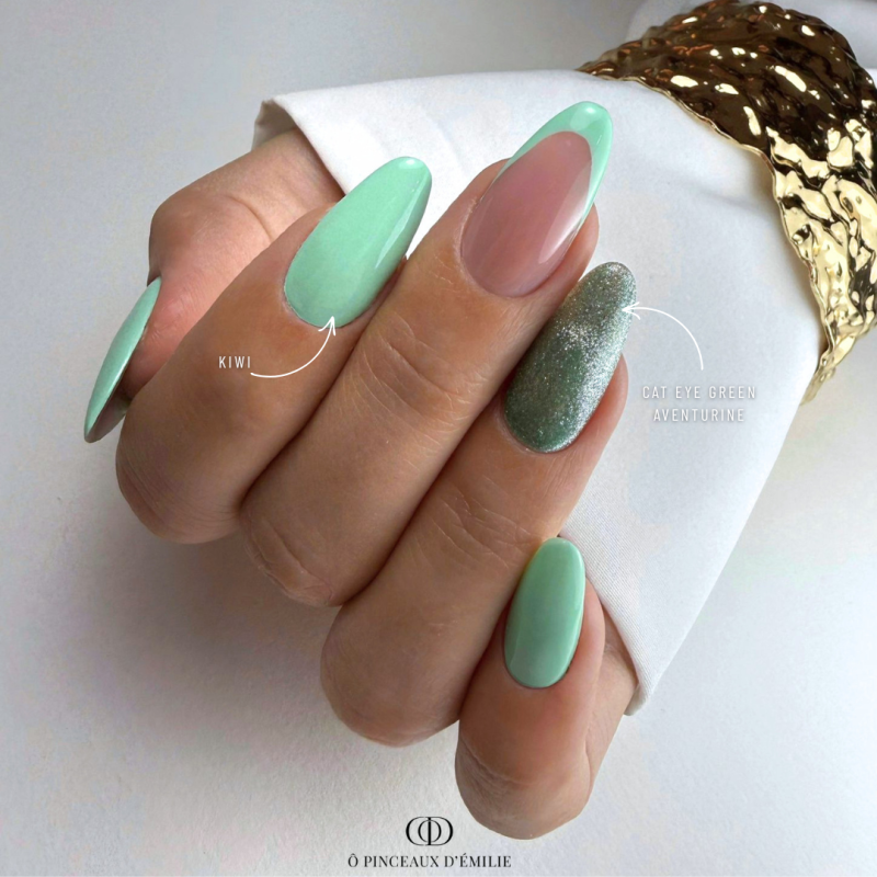 french vert pastel et cat eye reflective