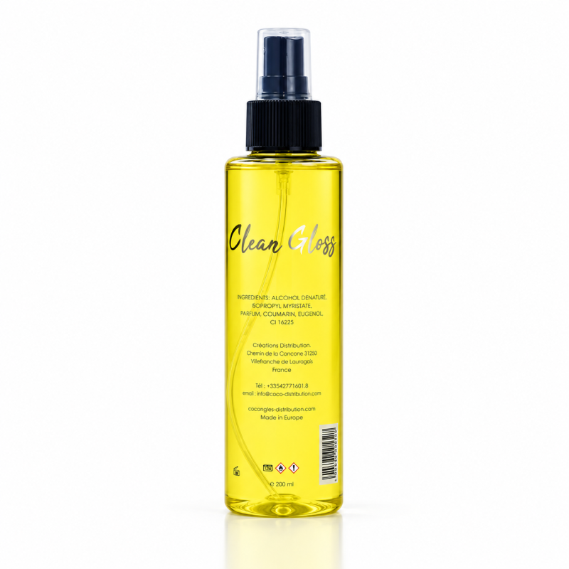 Clean'gloss à la vanille , cleaner à base d'huile parfumée