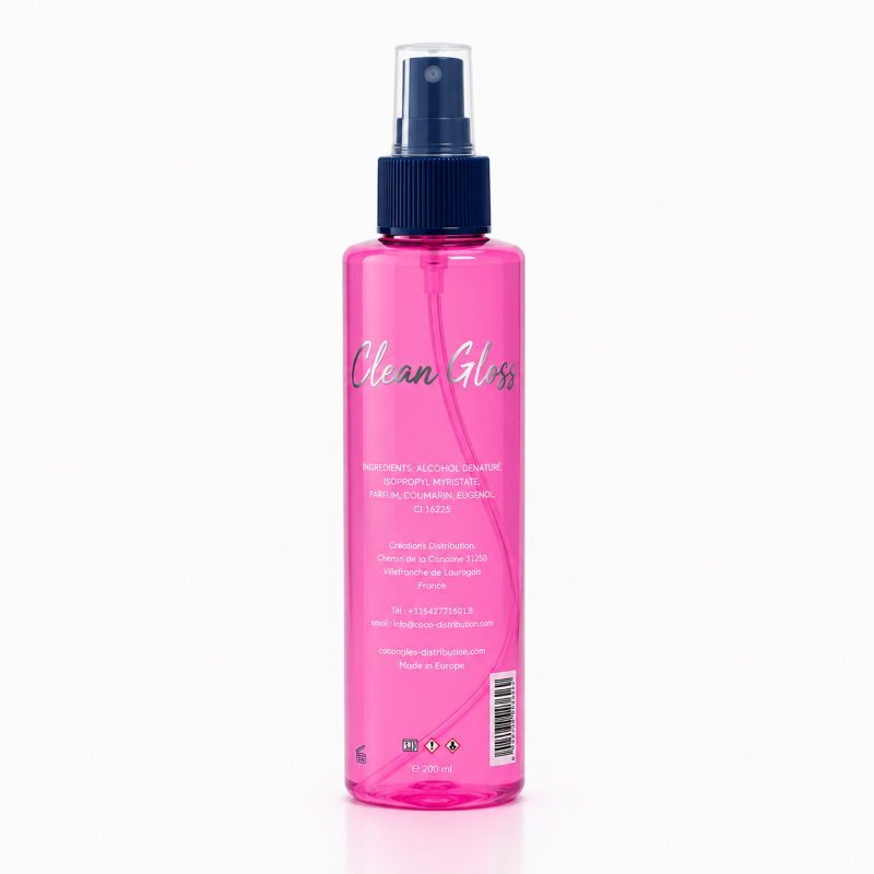 clean'gloss monoi, cleaner à base d'huile parfumée
