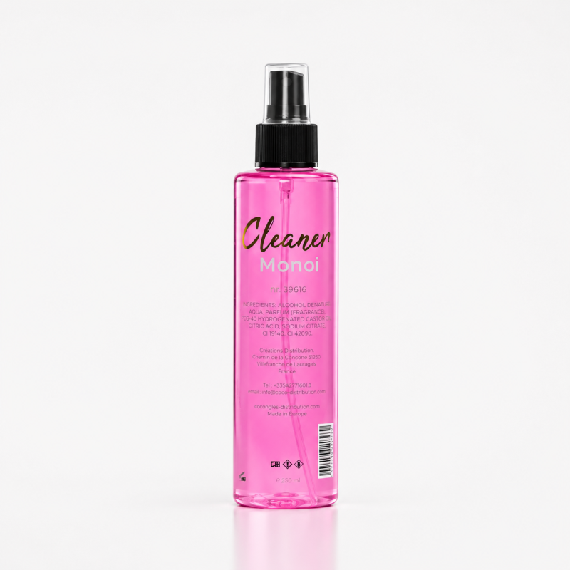 cleaner monoi, liquide dégraissant pour les ongles
