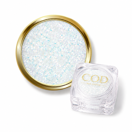 paillettes fine blanc irisé