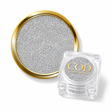 paillette poudre de diamant argenté réfléchissante