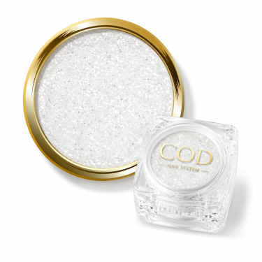 paillettes ultra fine blanc argenté pour l'effet sucre