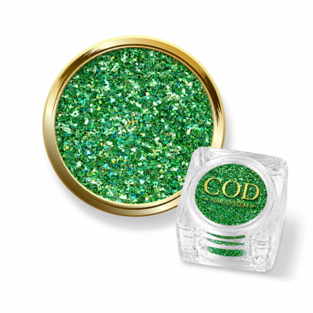 paillette libre vert holographique