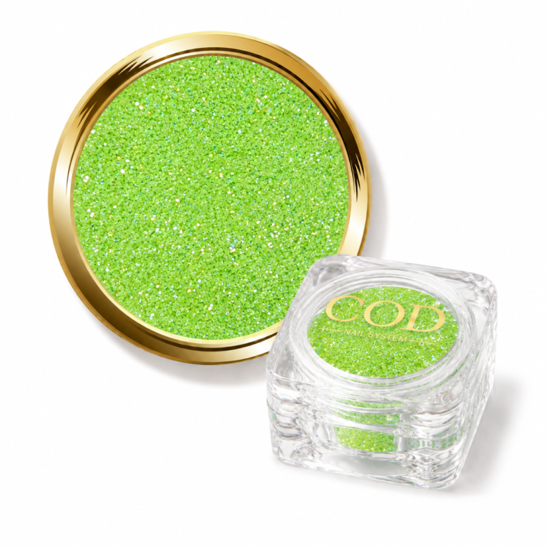 paillette fine vert pastel néon