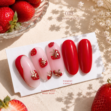 idée nail art fraise