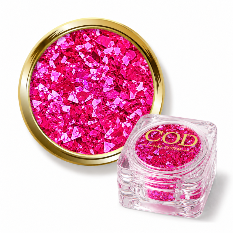paillettes flakes rose fuchsia