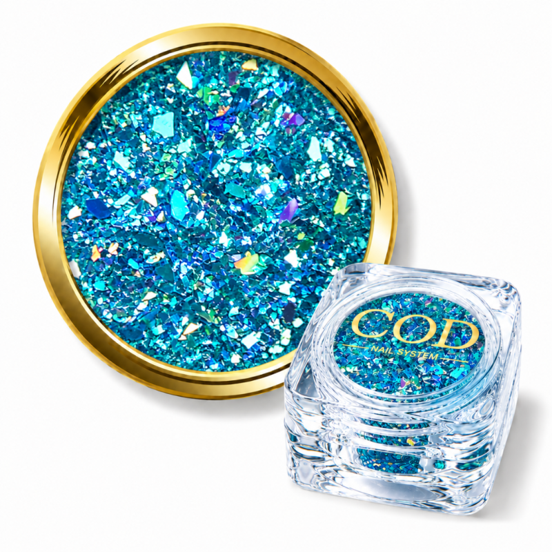paillette flakes turquoise